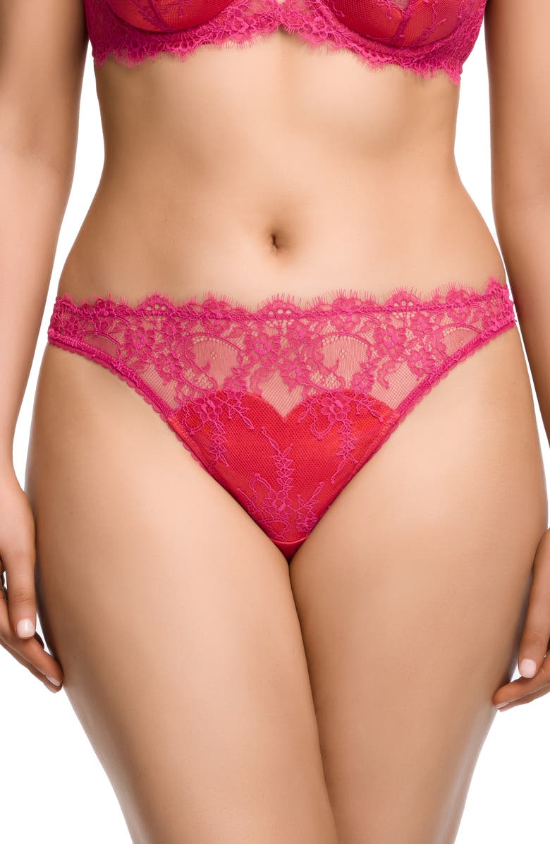 Dita Von Teese Zsa Zsa Thong, Main, color, Magenta