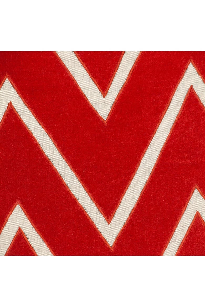 Onyx Crimson Throw Pillow, Alternate, color, CRIMSON