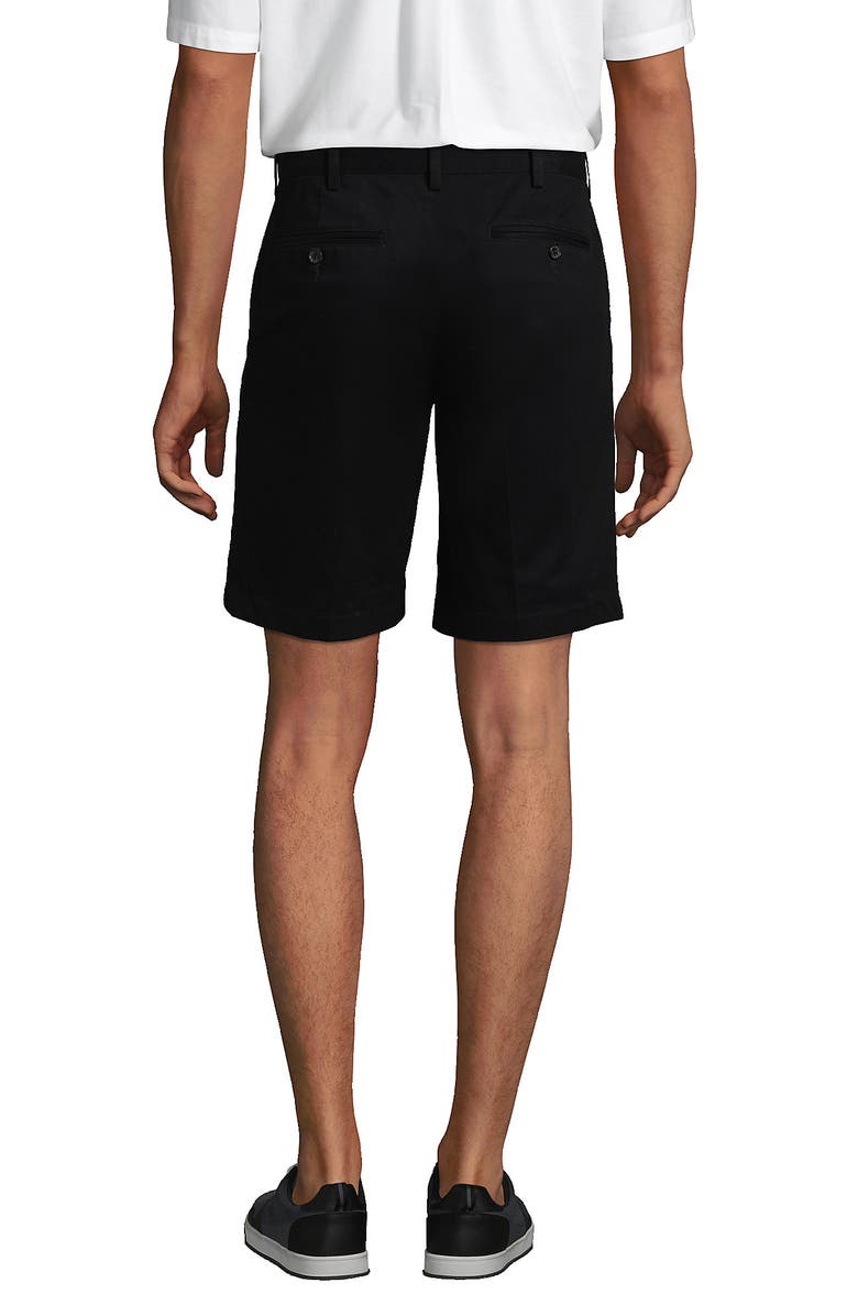 Lands' End Comfort Waist 9" No Iron Chino Shorts, Alternate, color, Black