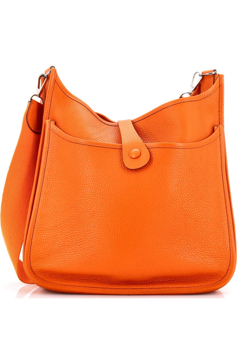 Pre-Owned Hermes Evelyne Bag Gen II Clemence GM, Alternate, color, Potiron