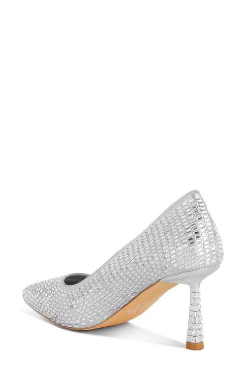 Shop London Rag Benjamins Rhinestone Pump In Silver