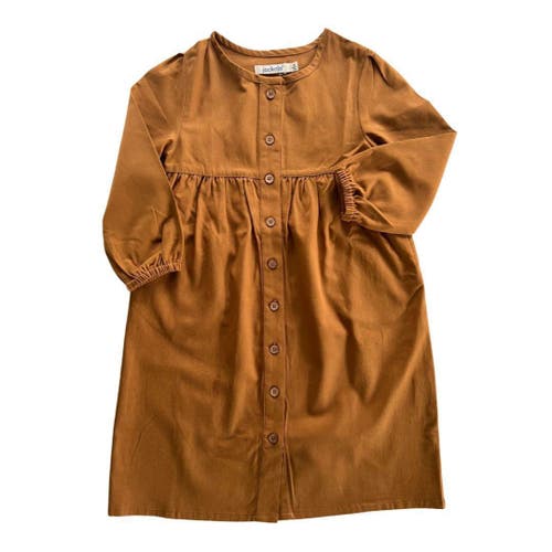 Jackalo Kids’ Long-Sleeved Organic Cotton Twill Jo Dress in Acorn  product