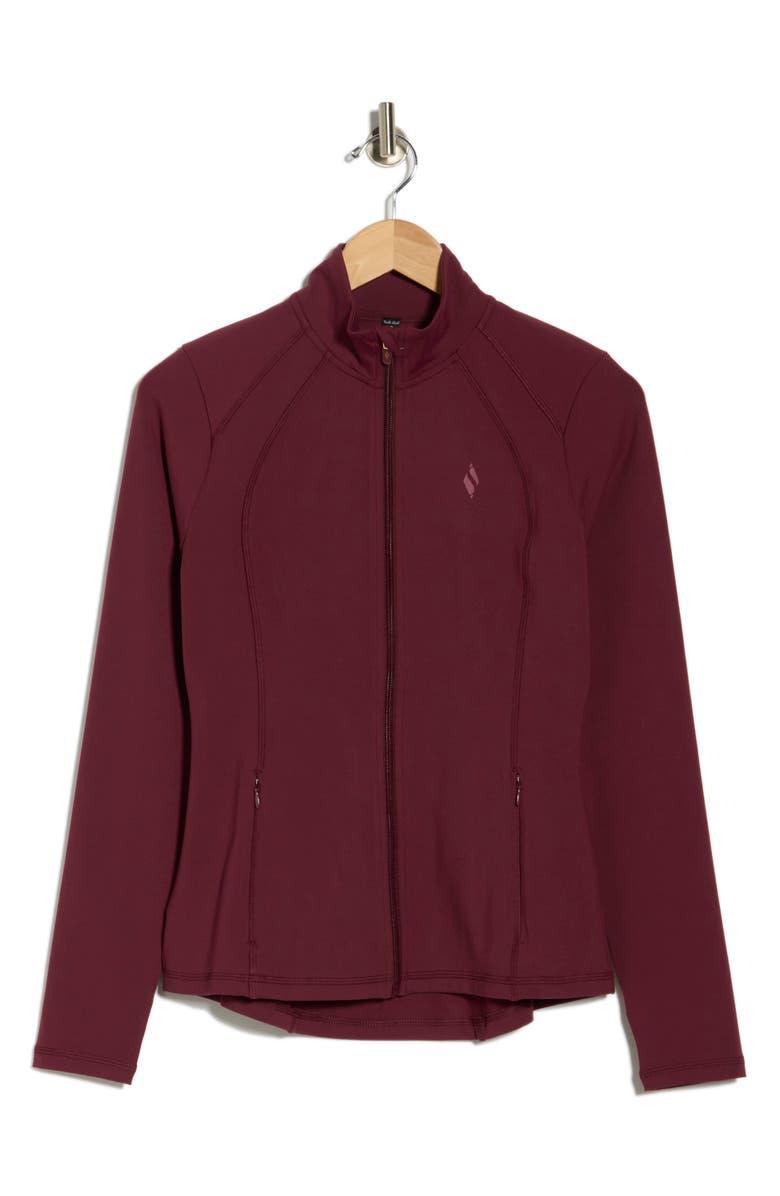 SKECHERS Go Walk Zip-Up Activewear Jacket, Alternate, color, Fig