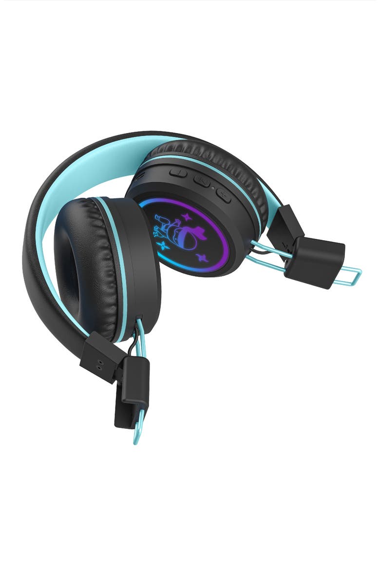 KidJamz KJ55BT Bluetooth Wireless Headphones for Kids w/ LED Lights, Alternate, color, Black