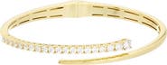 Juvell Cubic Zirconia Bypass Bangle