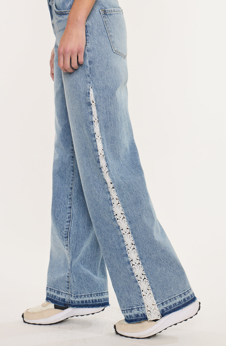 KanCan Carollyn High Rise Wide Leg Jeans, Alternate, color, Medium Wash