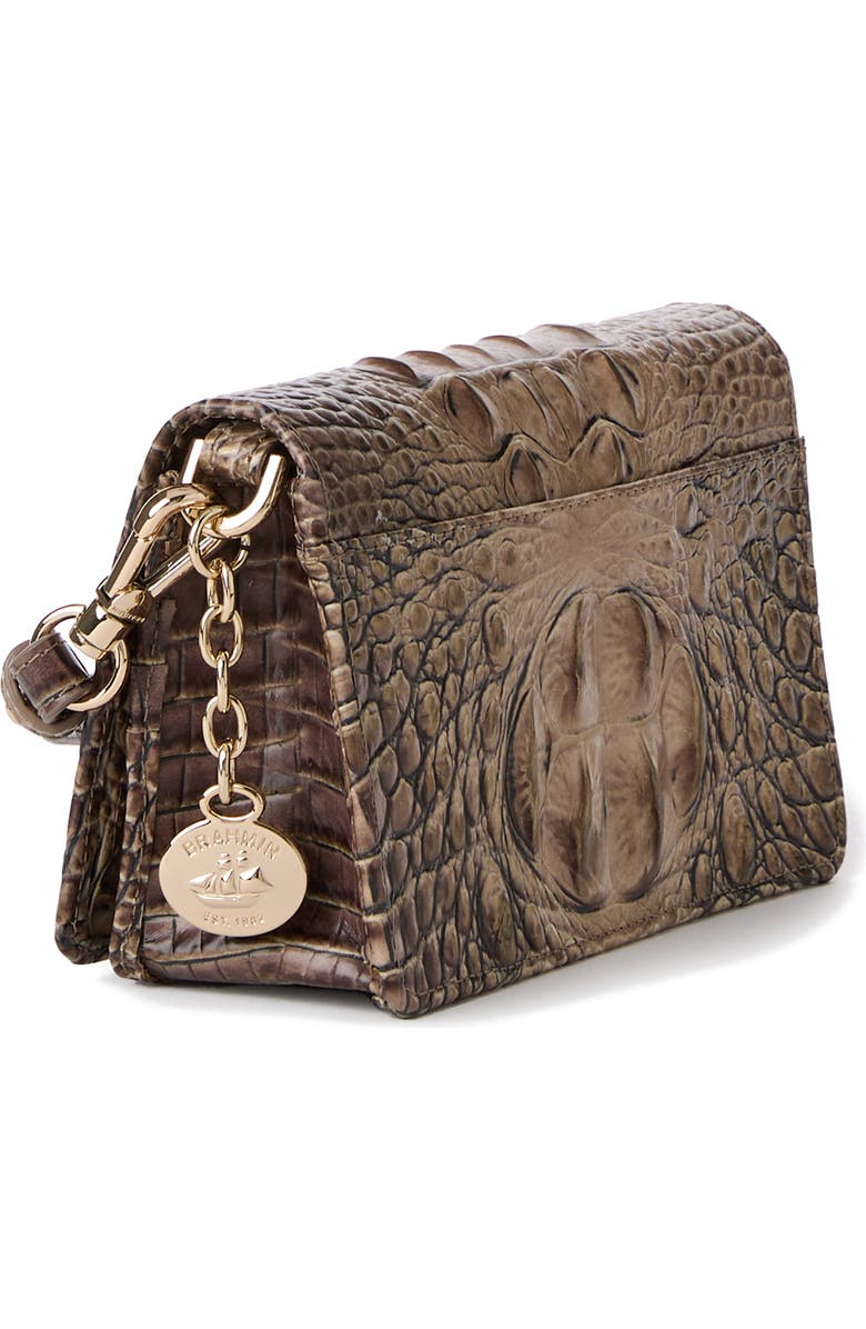 Brahmin Minuette Croc Embossed Leather Crossbody Bag, Alternate, color,