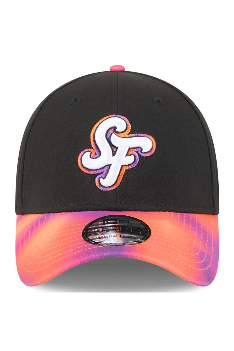 Men's New Era  Black/Orange San Francisco Giants 2025 City Connect 39THIRTY Flex Hat, Alternate, color, Black