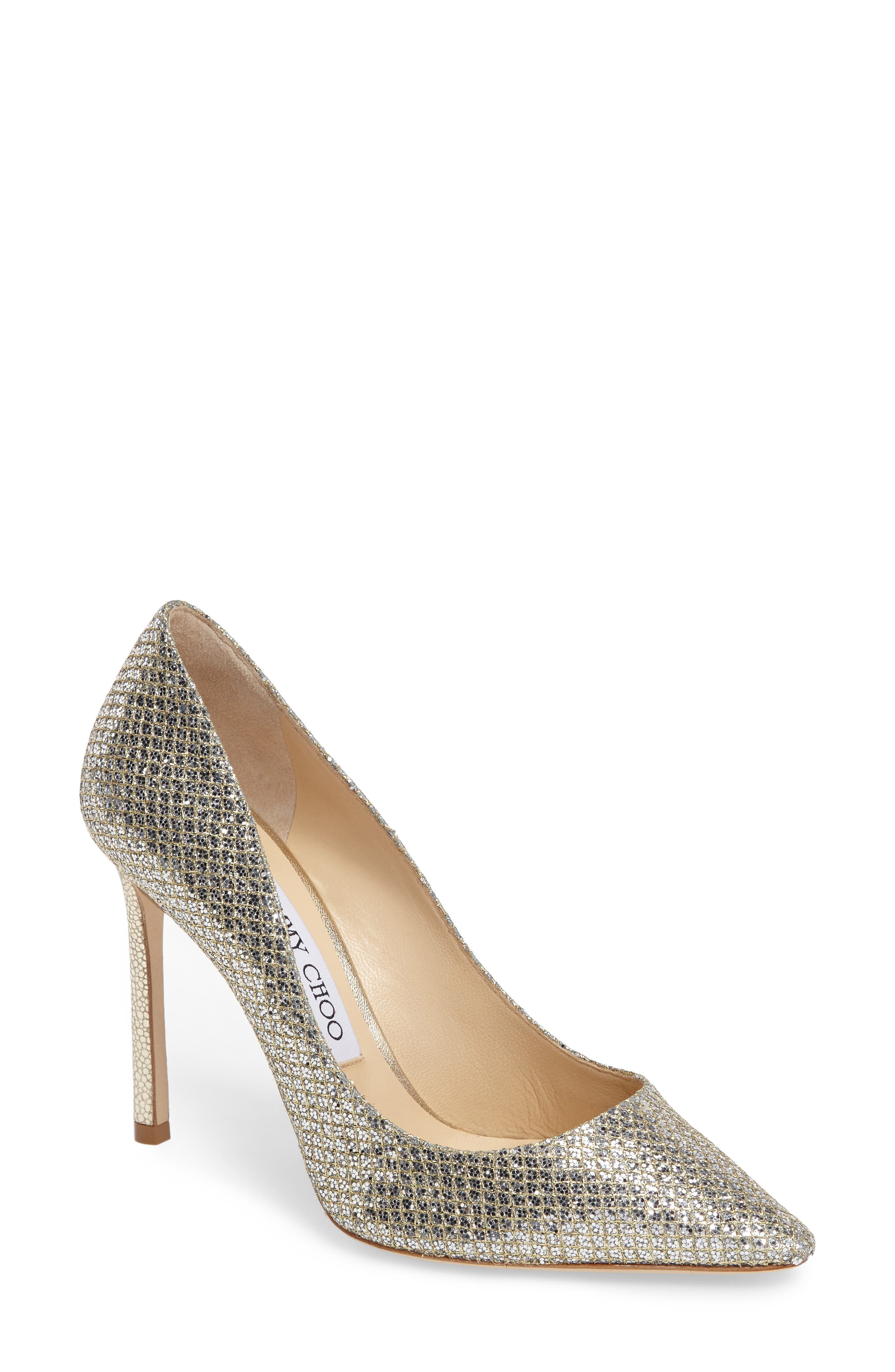 Romy 100 Glitter Pump, Main, color, CHAMPAGNE