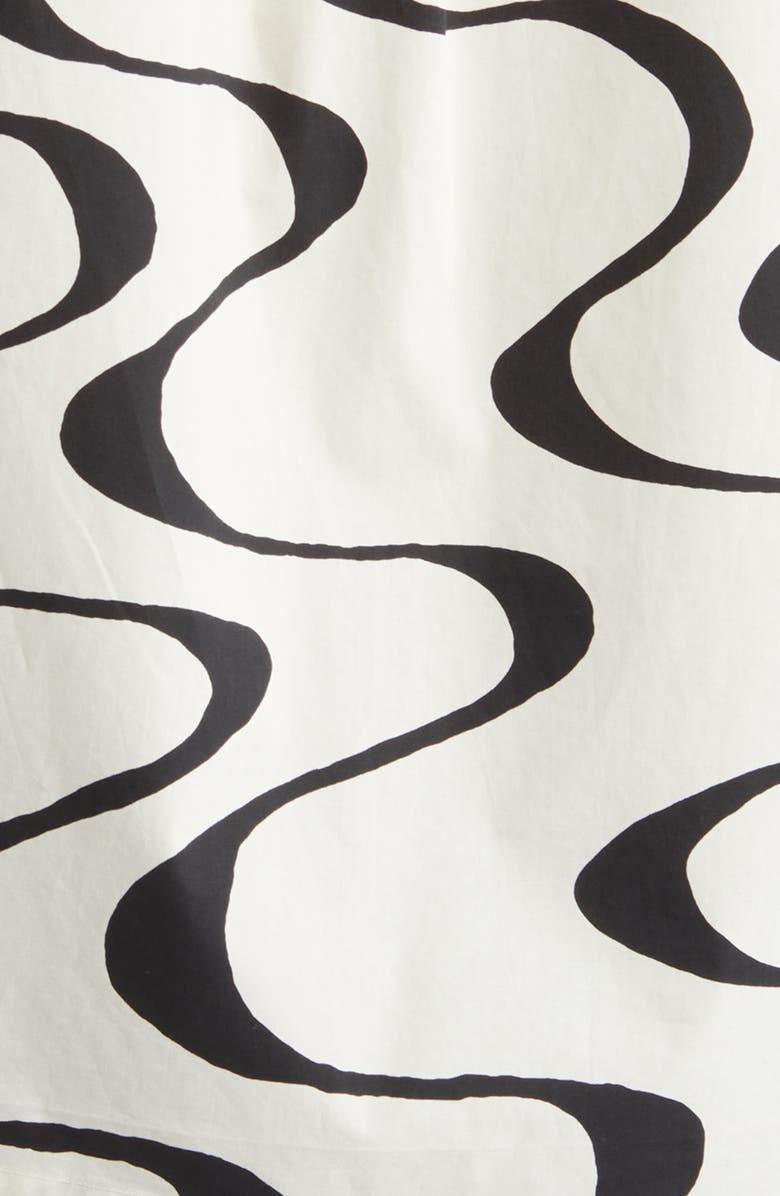 FRAME Abstract Wave Print Short Sleeve Button-Up Camp Shirt, Alternate, color, 