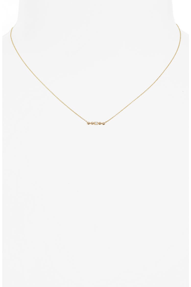 Poppy Rae Diamond Bar Pendant Necklace, Alternate, color, YELLOW GOLD