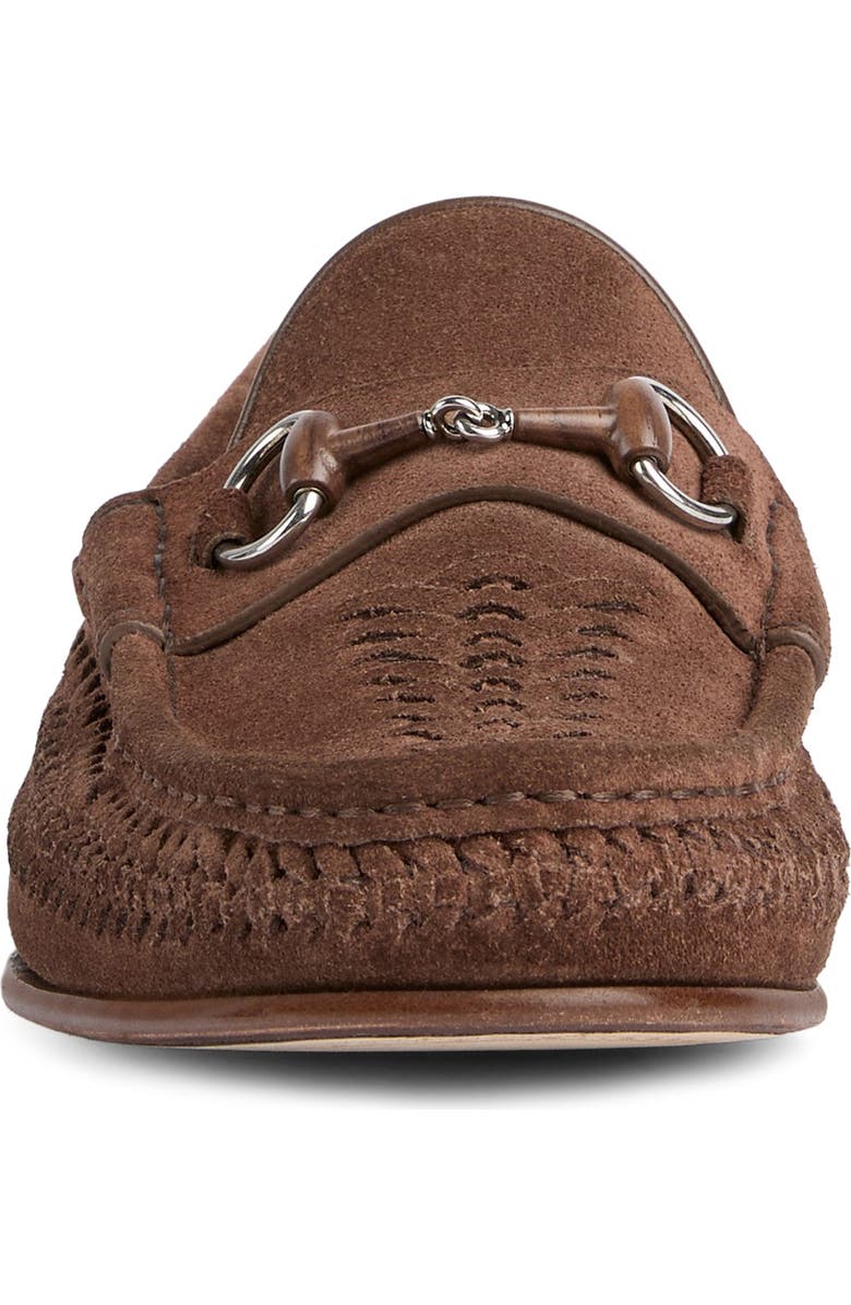 Gucci Horsebit 1953 Woven Loafer, Alternate, color, Mahogany
