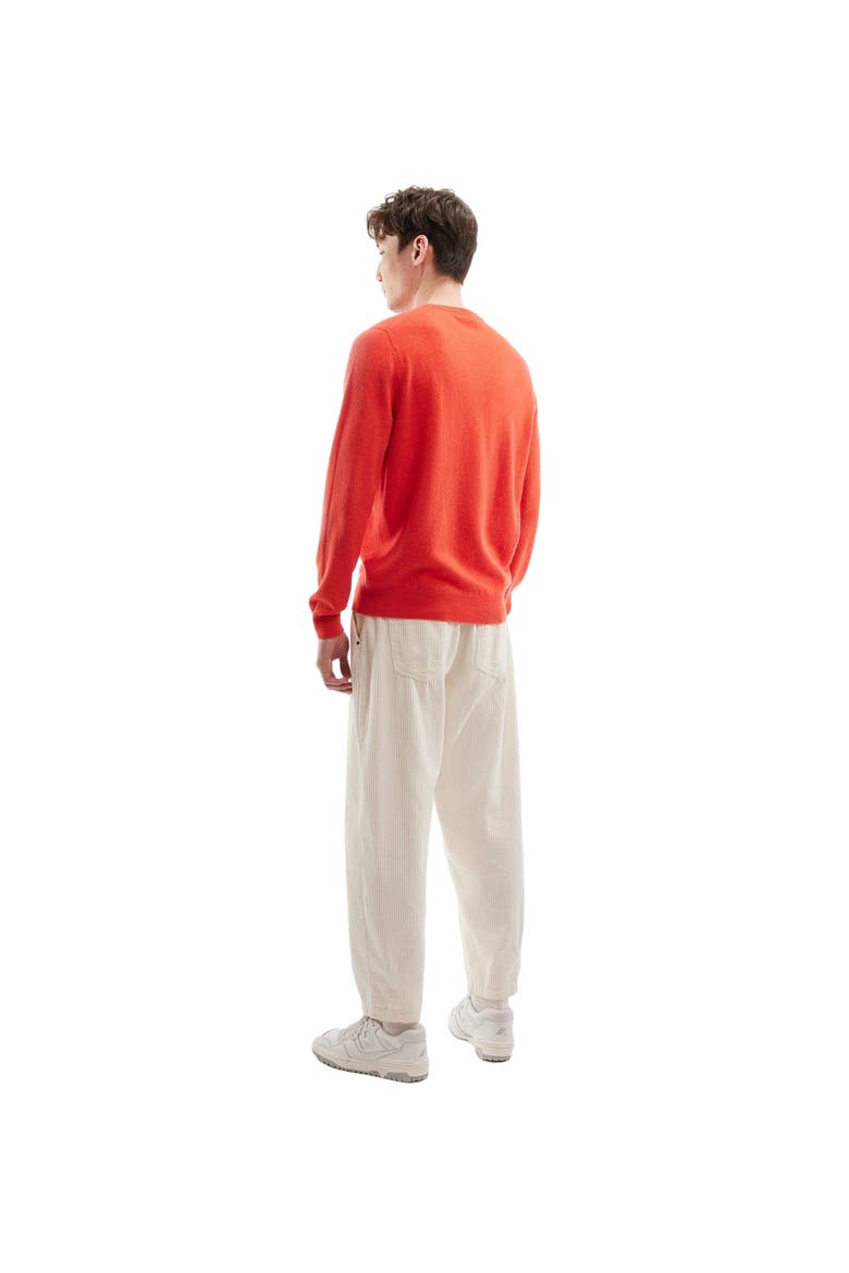 Essential Crewneck Cashmere Sweater, Alternate, color, fiesta
