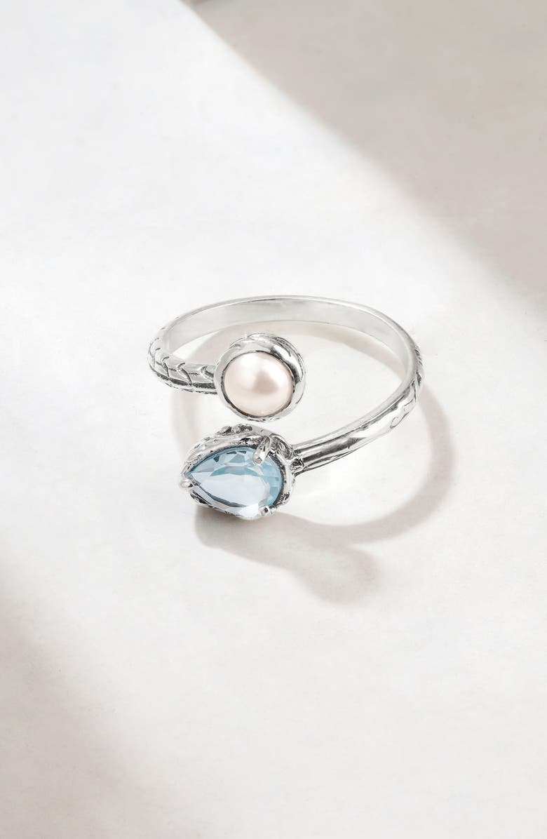 YS GEMS Blue Topaz Bypass Ring, Alternate, color, Blue