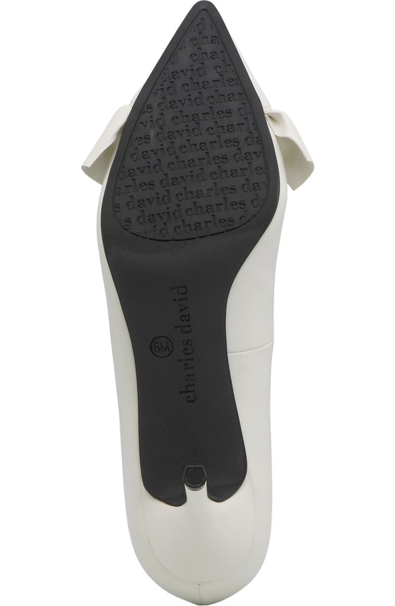 Charles David Arvine Ruffle Pump, Alternate, color, White