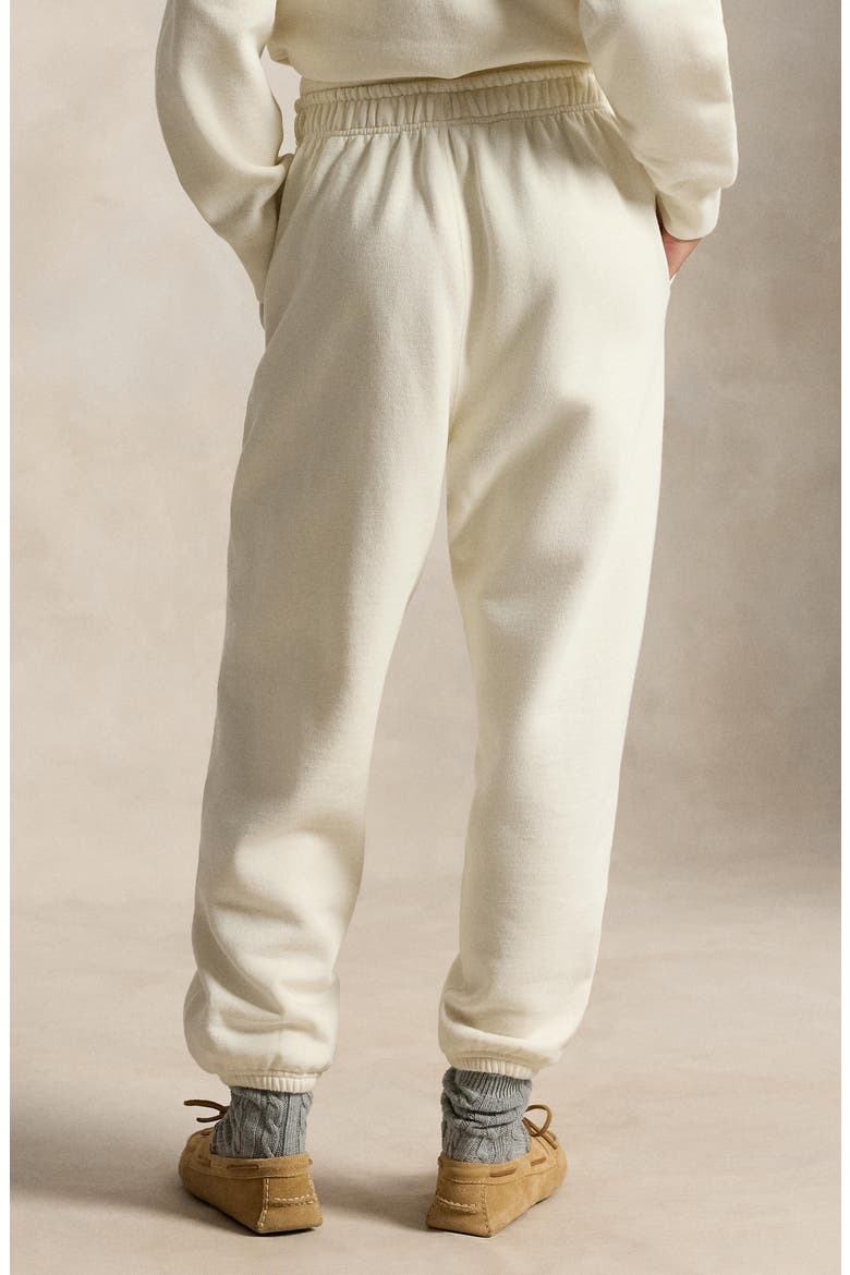 Varsity Logo Cotton Blend Sweatpants, Alternate, color, WARM WHITE
