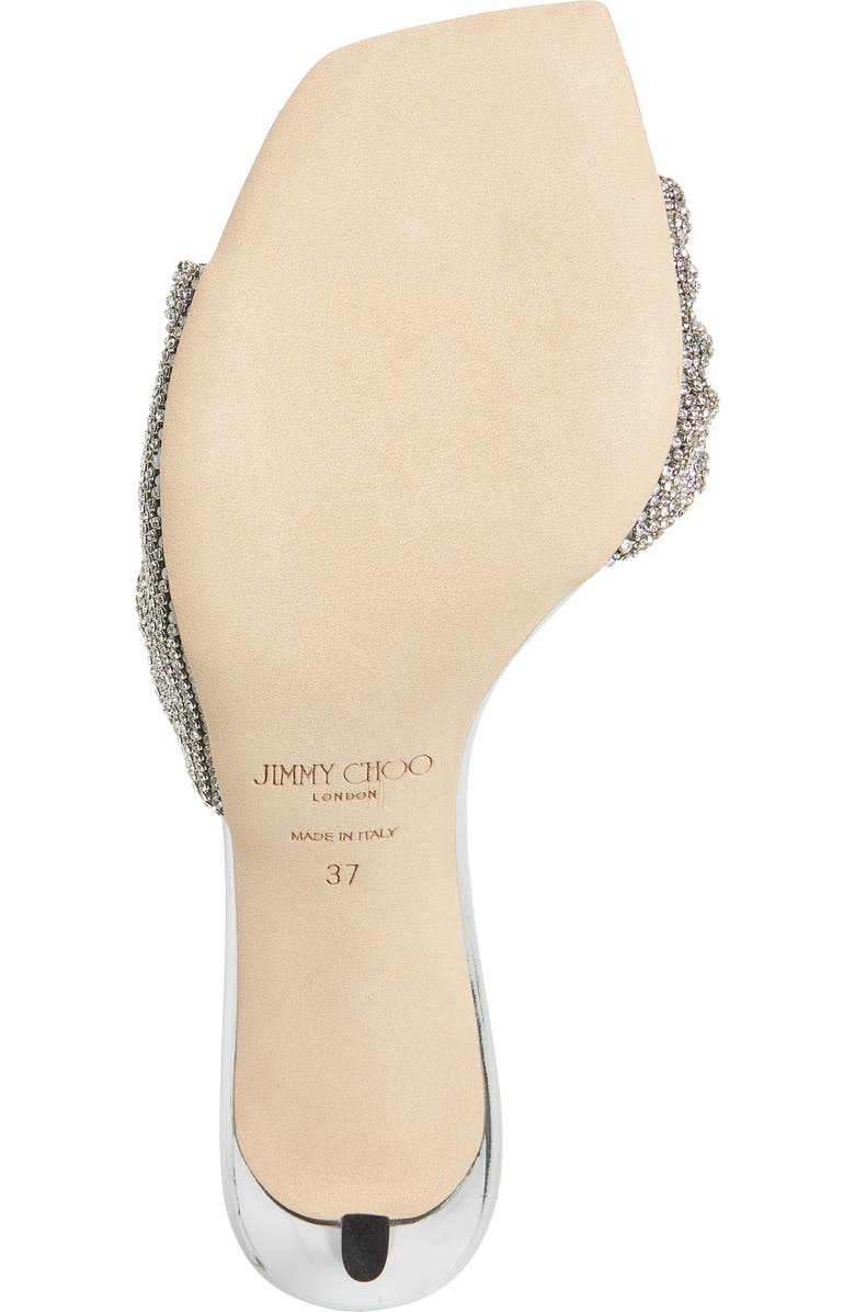 Jimmy Choo Naria Crystal Mesh Slide Sandal, Alternate, color,