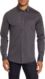 Ted Baker London Broader Slim Fit Button-Up Piqué Shirt