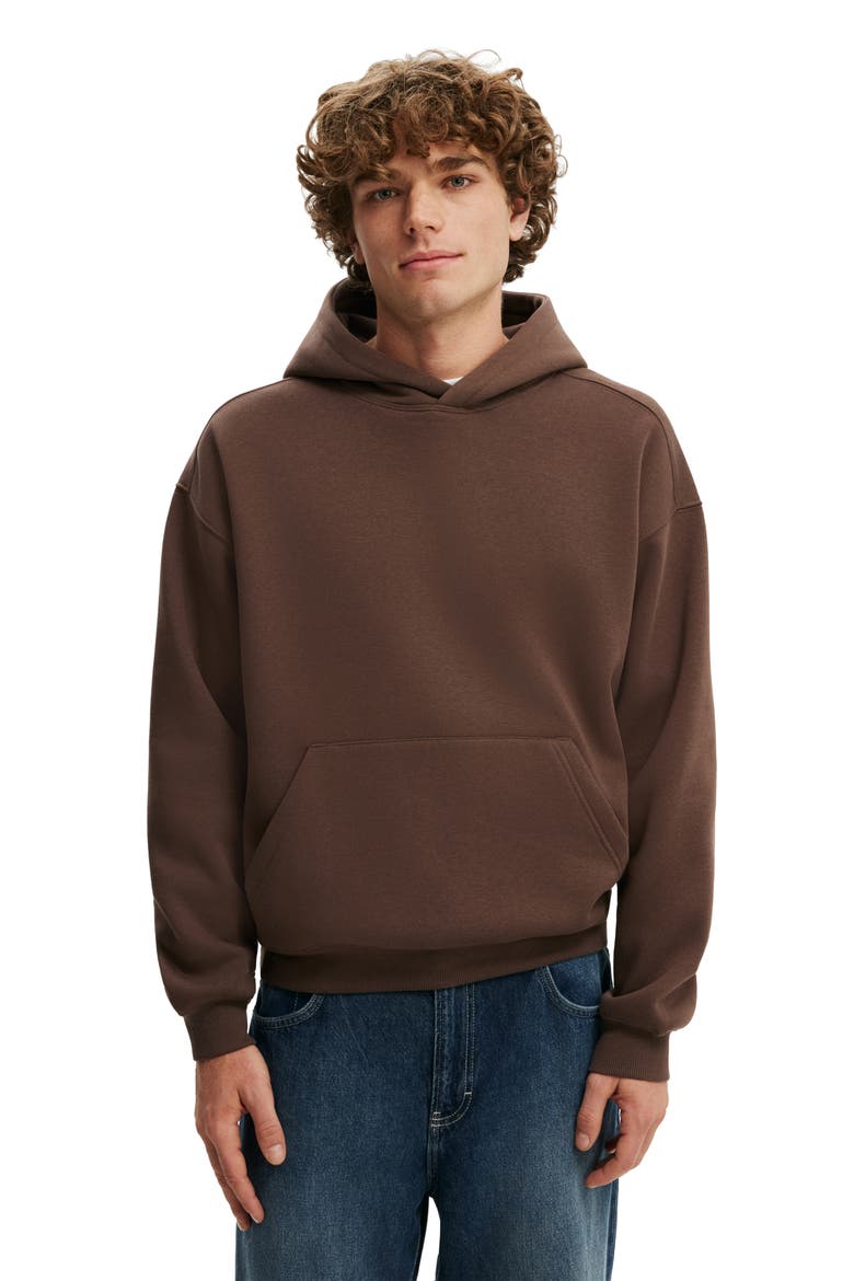 Men's Box Fit Hoodie, Main, color, Espresso