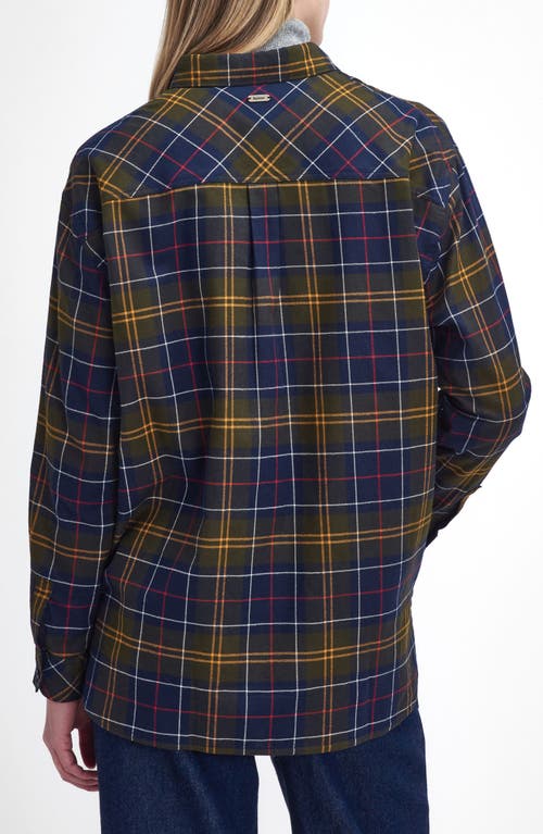 Barbour Elishaw Relaxed Fit Check Button-up Shirt In Blue