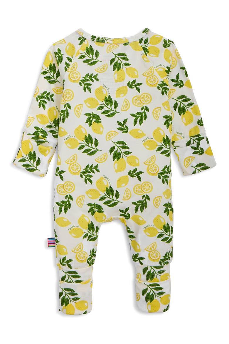 Simply The Zest Magnetic Closure Covertible One-Piece Pajamas, Alternate, color, WHITE