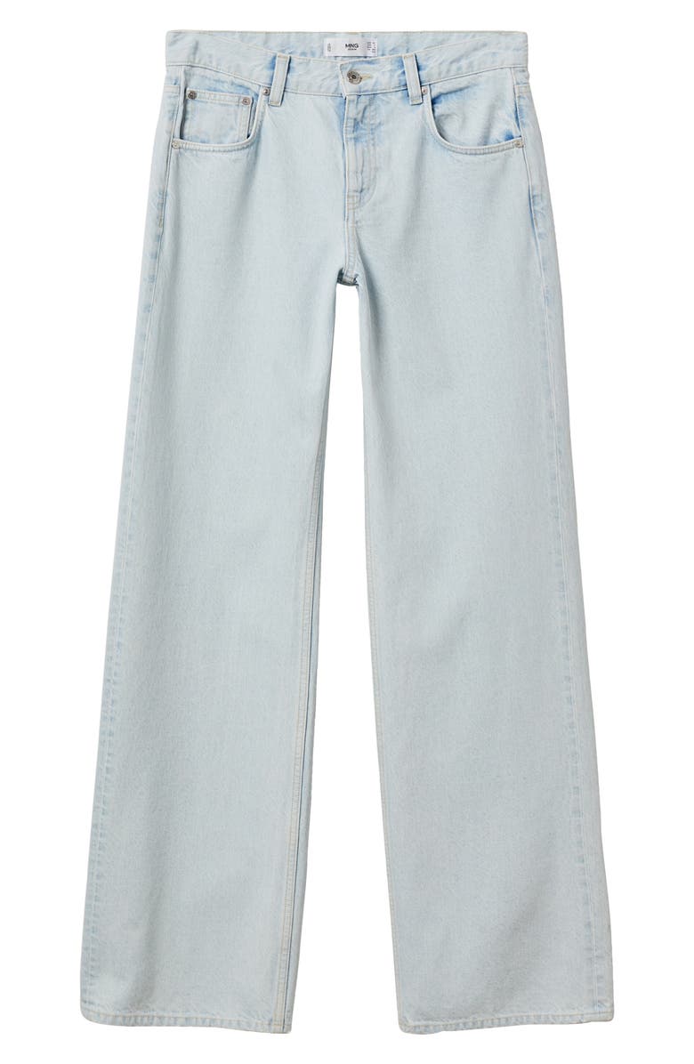 MANGO Low Rise Wide Leg Jeans, Alternate, color,