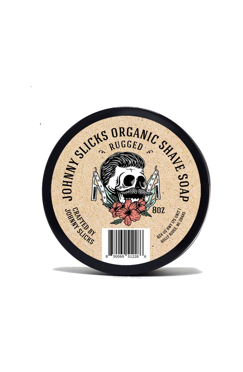 Johnny Slicks Organic Shave Soap, Alternate, color, White-Original Fragrance