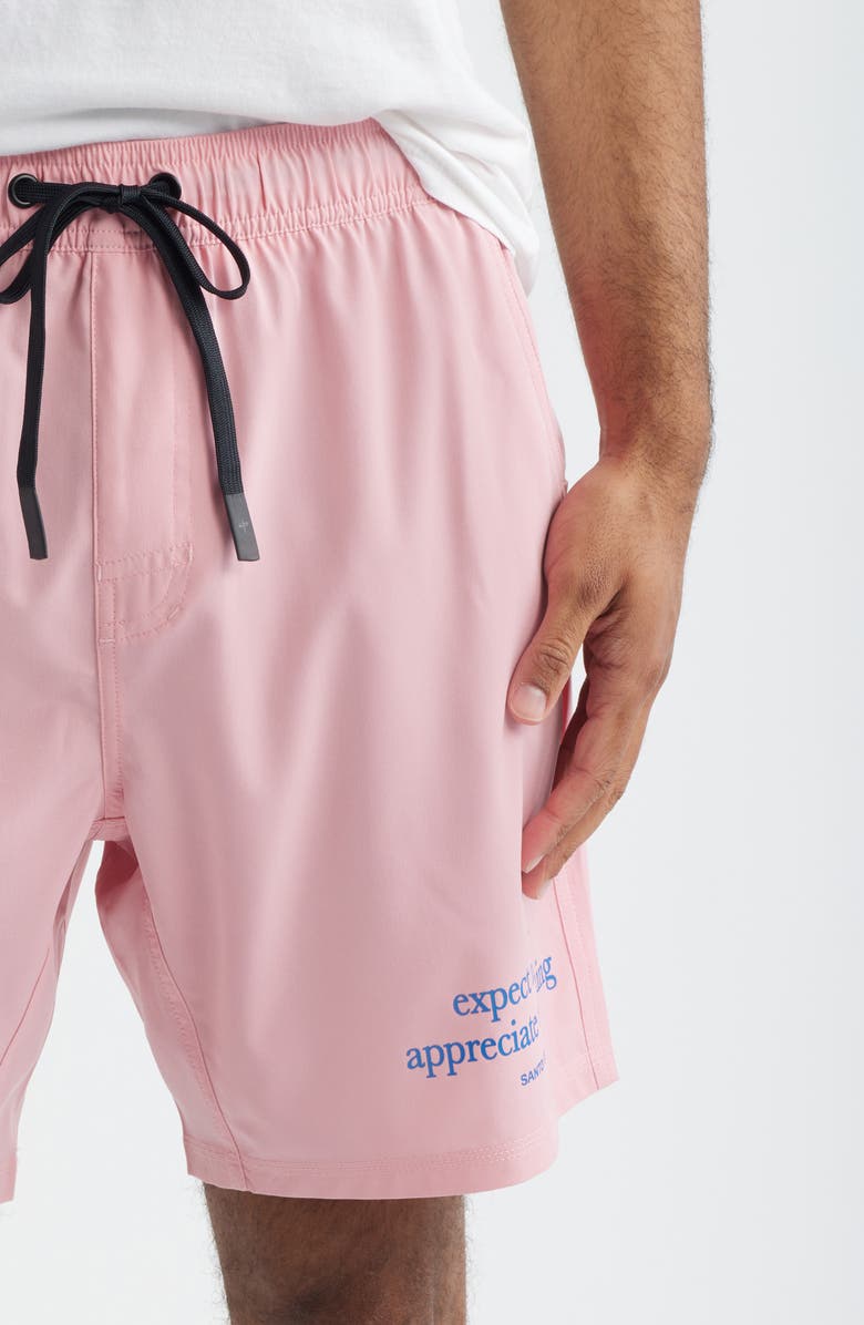 SANTO STUDIO Tempo Appreciate Tech Drawstring Shorts - Jett Lawrence Edition, Alternate, color, Pink