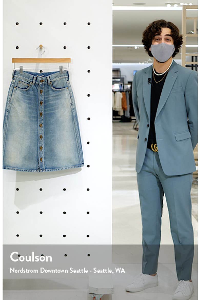 Knee Length Denim Skirt video