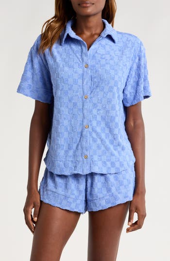 Honeydew Easy Does It French Terry Short Pajamas