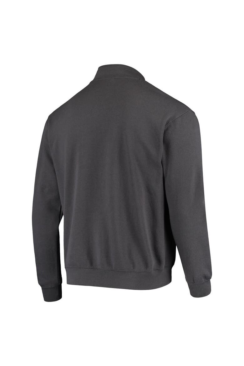 Men's Colosseum Charcoal Stanford Cardinal Tortugas Logo Quarter-Zip Jacket, Alternate, color, Charcoal