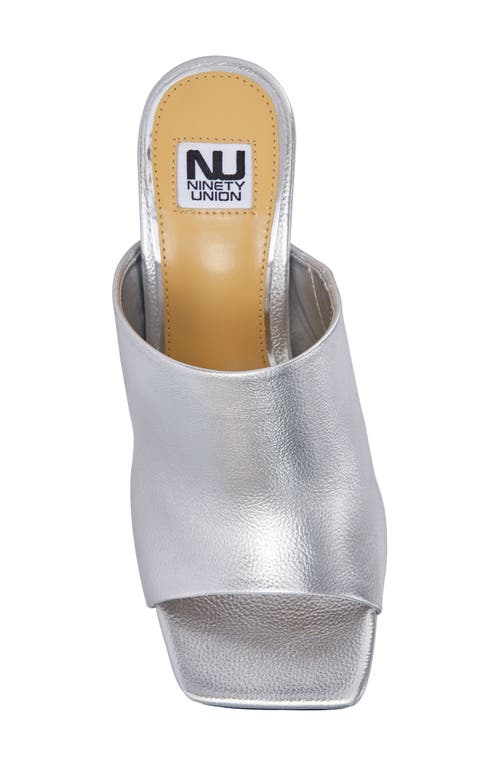 Ninety Union Rumba Slide Sandal In Silver