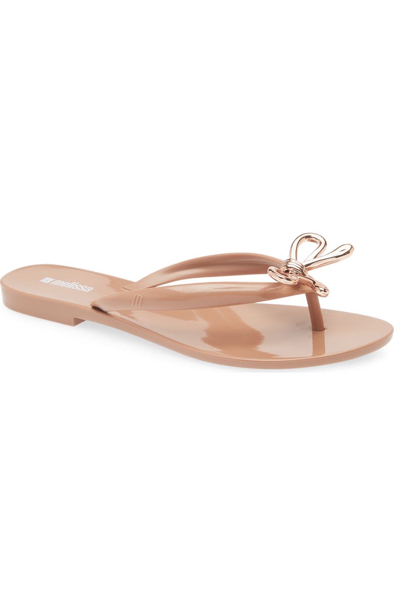 Melissa Harmonic Iris Flip Flop, Main, color, Brown