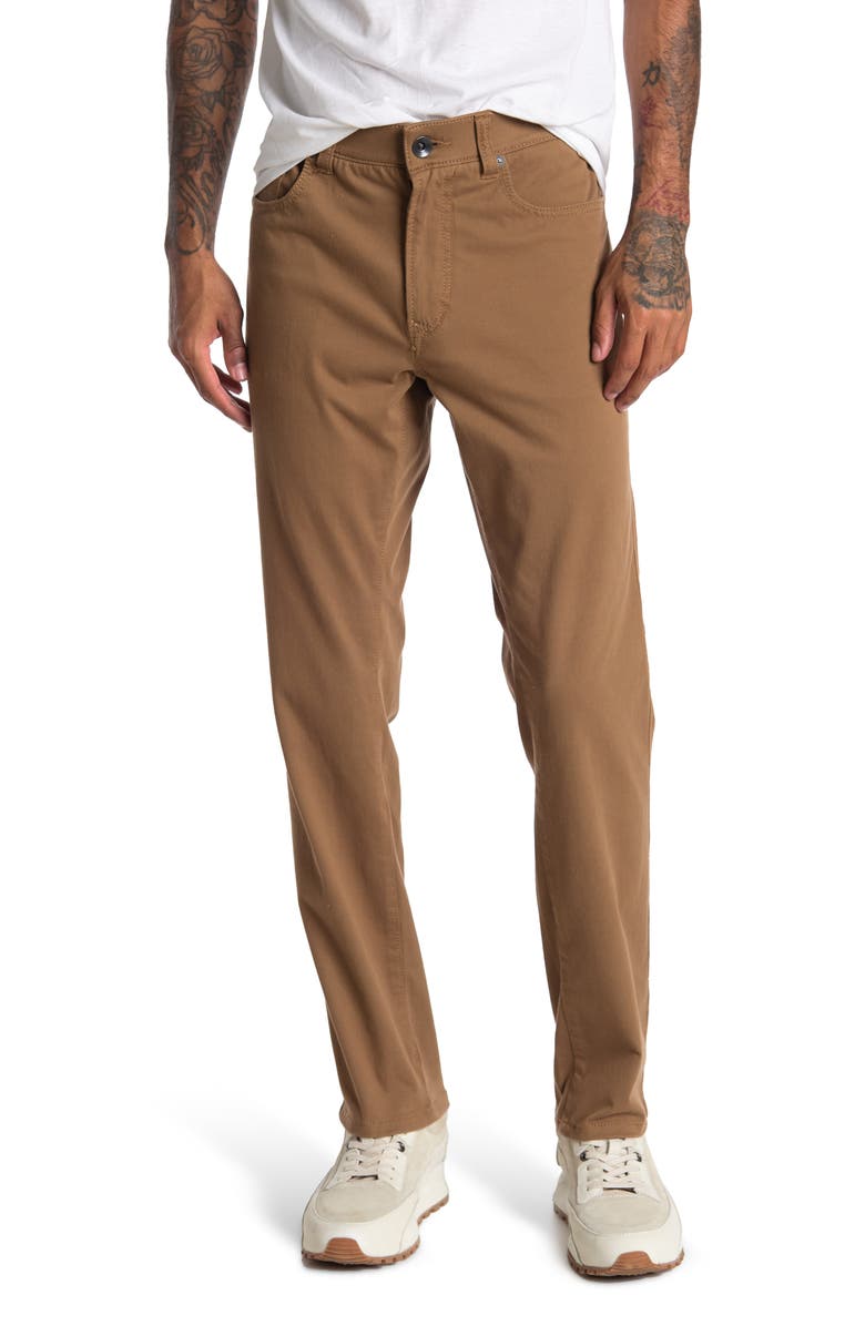 Union Comfort Flex Knit 5-Pocket Pants, Main, color, Chestnut