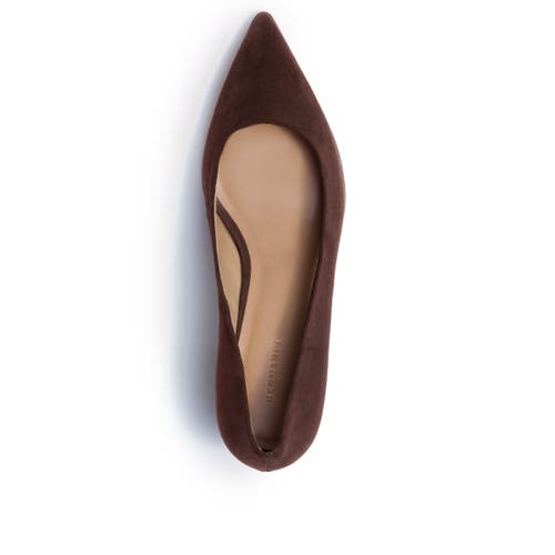 Bernardo Footwear Millie Block Heel Pump In Brown
