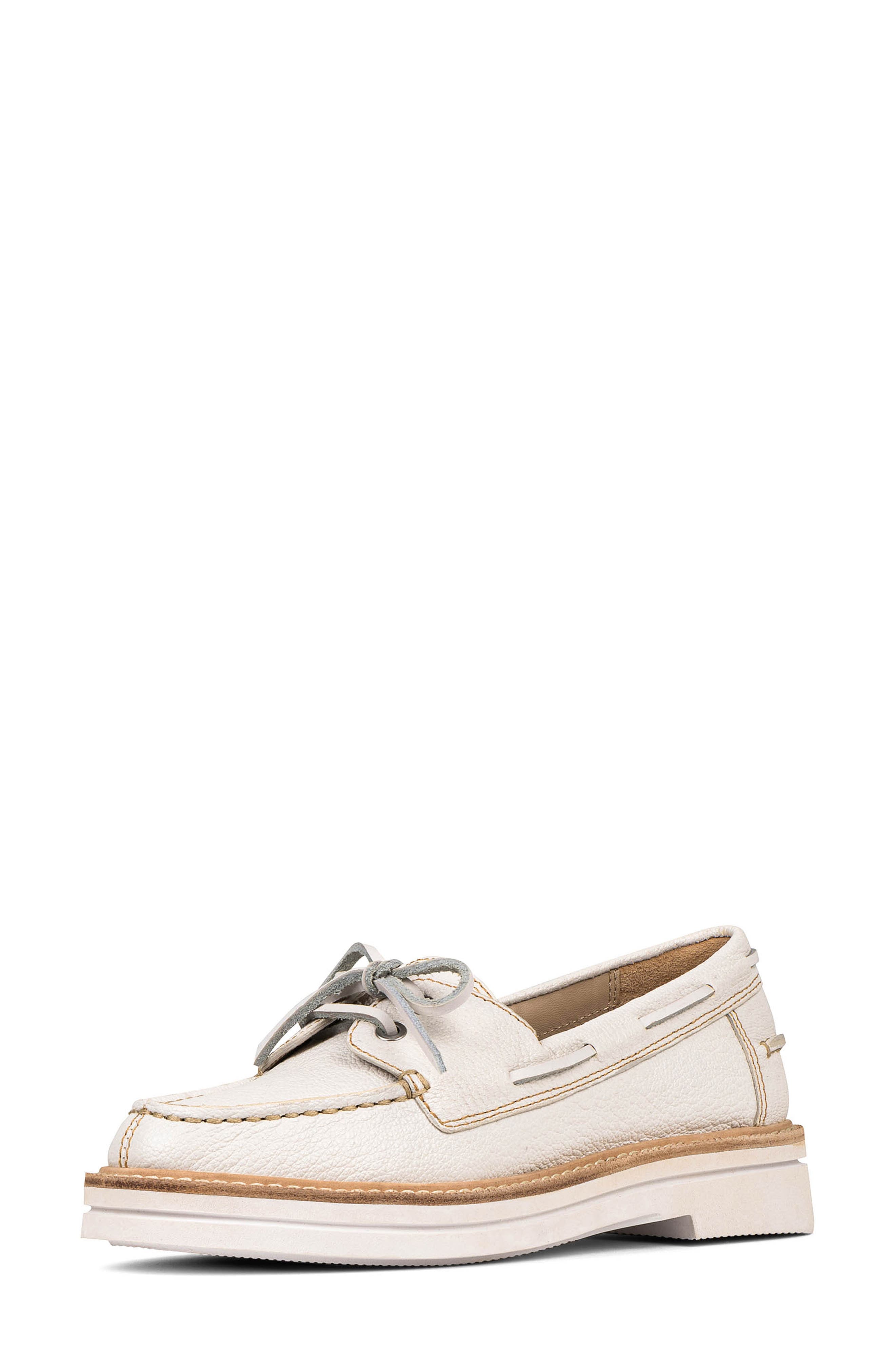 Donald Pliner Lillith Boat Shoe, Alternate, color, Off White