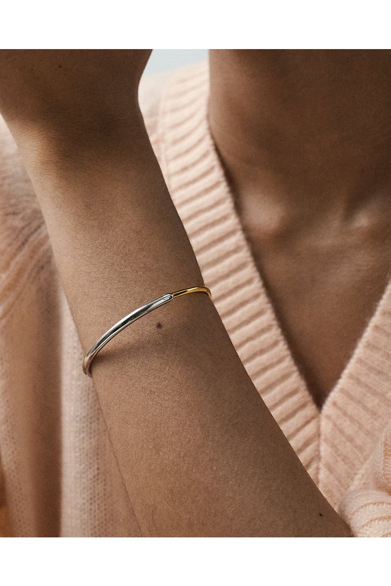 Gold & Silver Aurora Bangle, Alternate, color, Gold and Silver