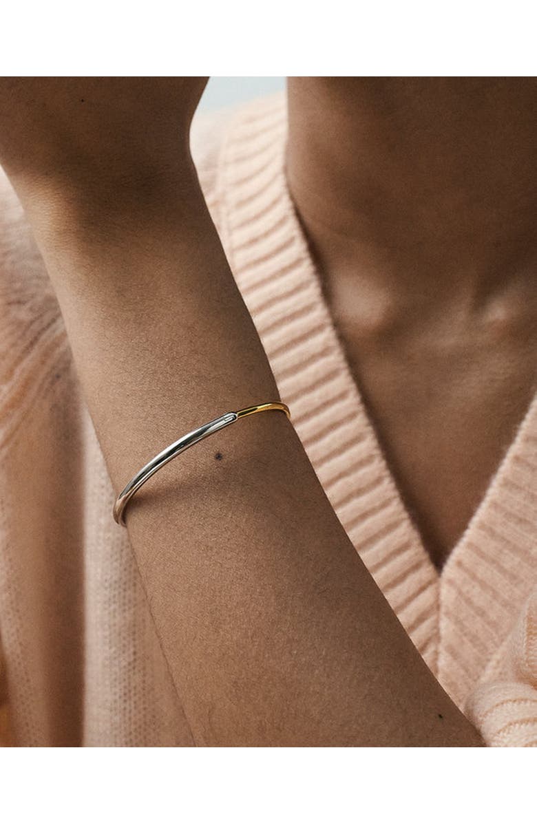 Astley Clarke Gold & Silver Aurora Bangle, Alternate, color, Gold And Silver