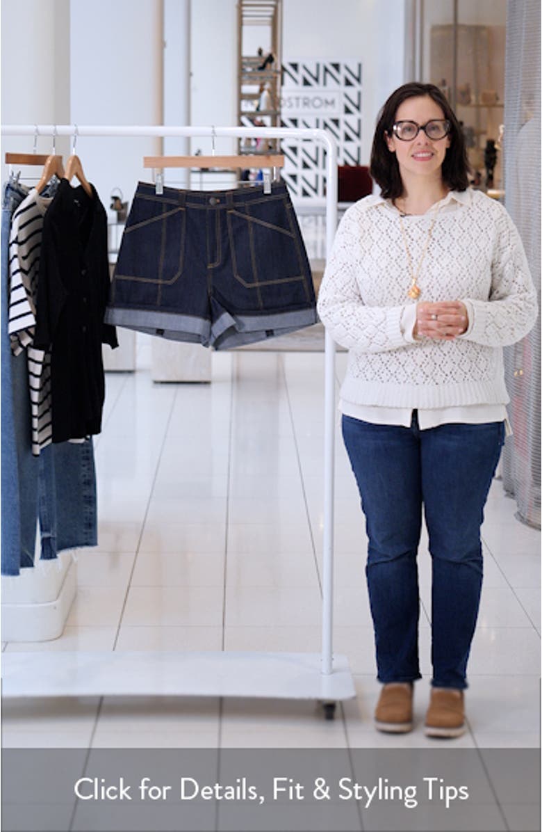 Benji Cuffed Denim Shorts, sales video thumbnail