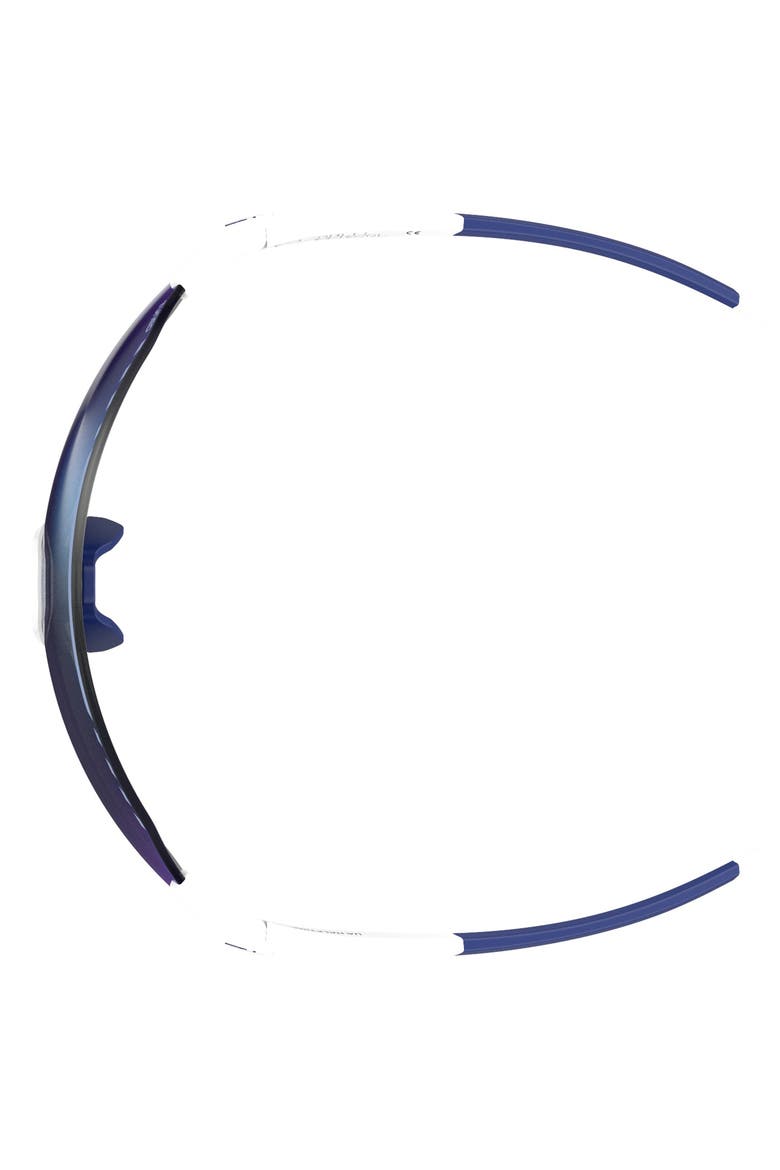 Halftime 99mm Shield Sport Sunglasses, Alternate, color, MATTE WHITE BLUE