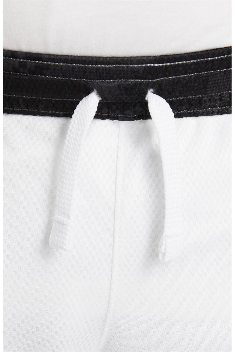 Kids' Elite Basketball Shorts, Alternate, color, WHITE/ BLACK