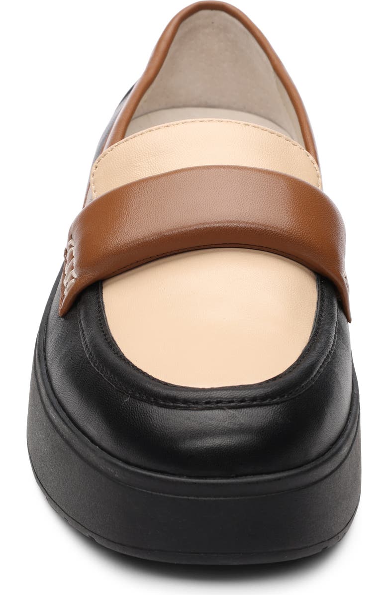 Sanctuary Peacemaker Platform Loafer, Alternate, color, Black/ Oatmilk/ Spice