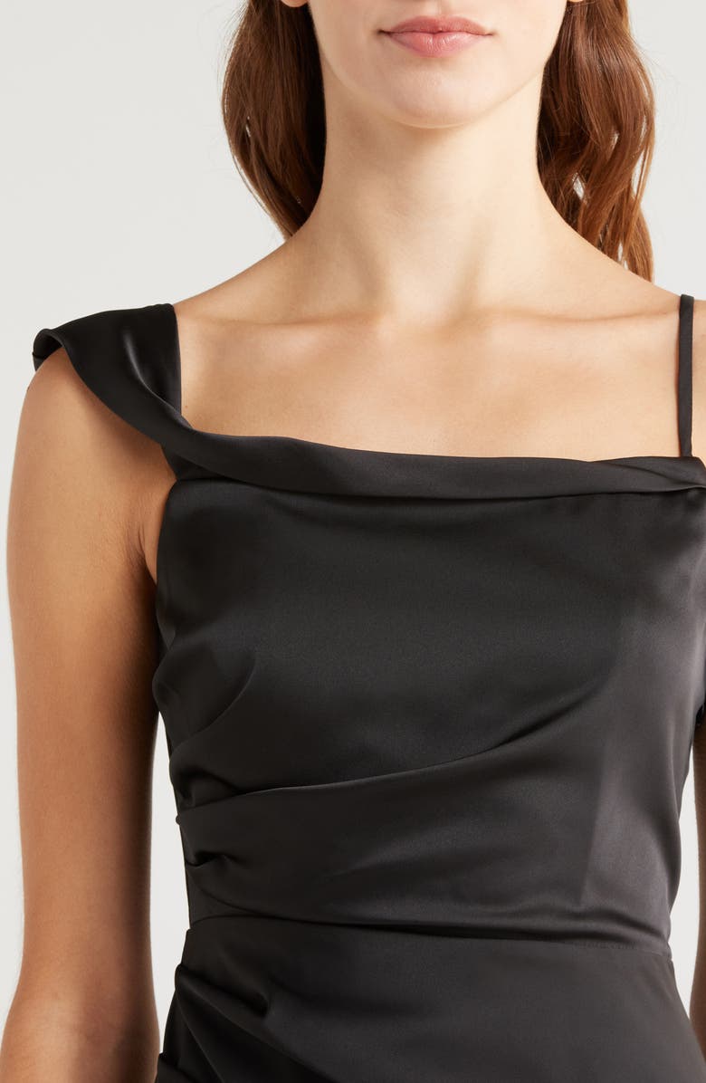 Lulus Ruched Column Gown, Alternate, color,