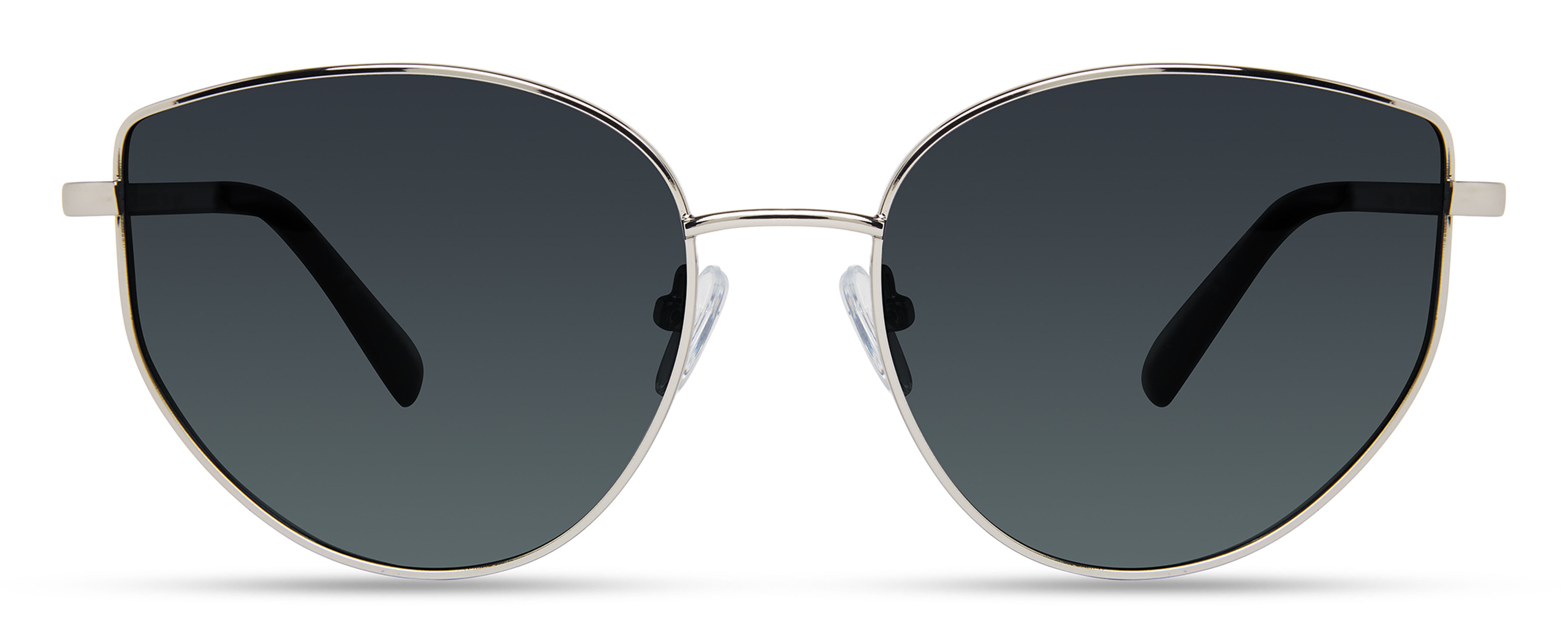 Derek Lam 10 Crosby Kirby Sunglasses in Silver Emerald 