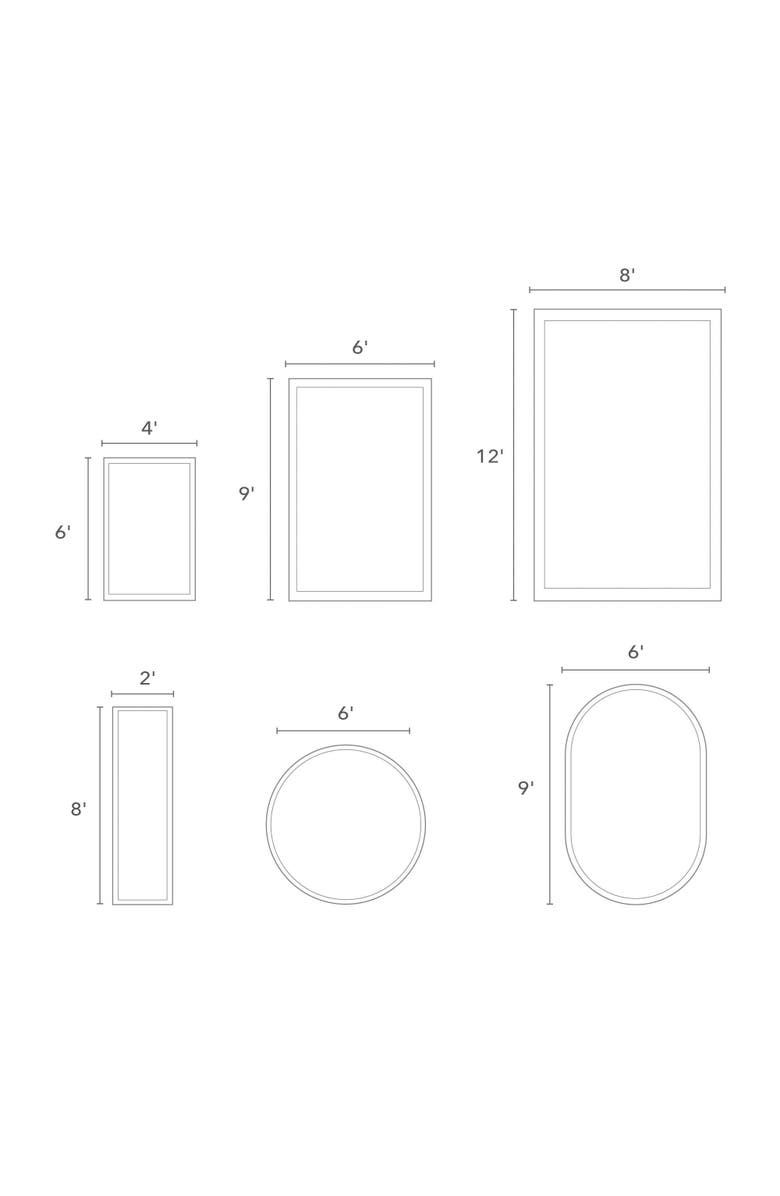 Kaplan Early Learning Company Horizon Carpet  - Blue - 4' x 6' Rectangle, Alternate, color, Blue