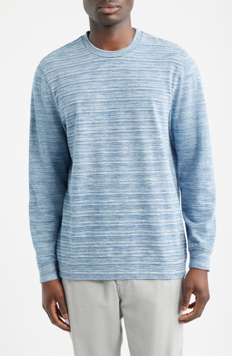 Peter Millar Crown Weekend Crewneck Cotton T-Shirt, Main, color, Indigo