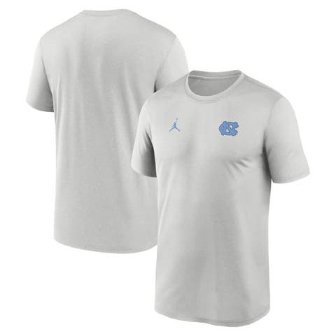 Men's Jordan Brand Gray North Carolina Tar Heels 2025 Sideline Small Logo Legend Performance T-Shirt