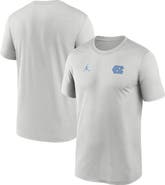 Jordan Brand Men's Jordan Brand Gray North Carolina Tar Heels 2025 Sideline Small Logo Legend Performance T-Shirt