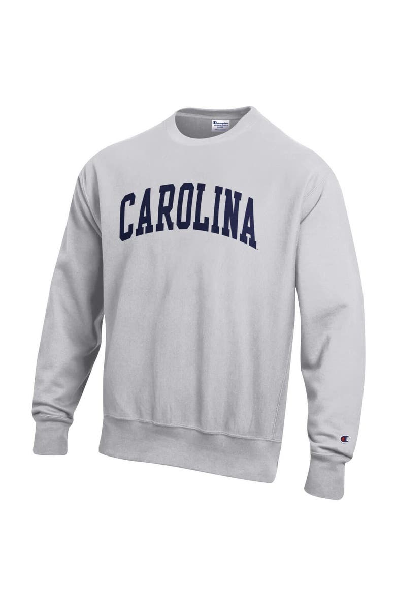Champion Men's Champion Gray North Carolina Tar Heels Reverse Weave Fleece Sweatshirt, Alternate, color, Gray