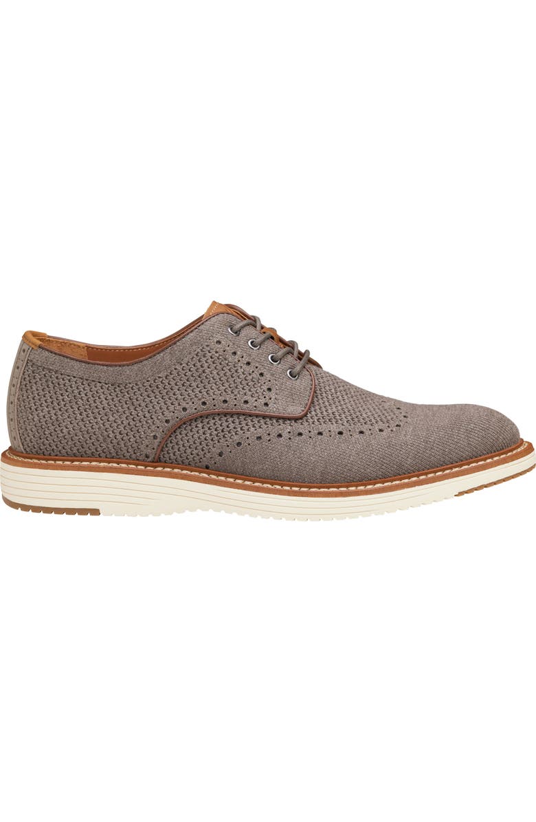 Johnston & Murphy Upton Knit Wingtip, Alternate, color, Gray
